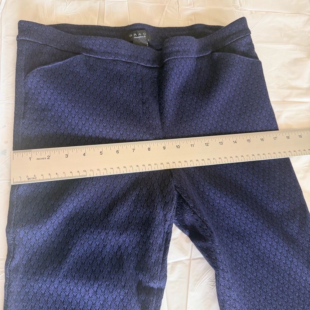 Capri Women’s Dark Blue Dress Pants Size Large - Picture 7 of 7